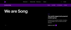 Accenture Song homepage