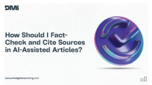 Cover image showing the title “How Should I Fact-Check and Cite Sources in AI-Assisted Articles?” with a 3D checkmark icon on a white background.